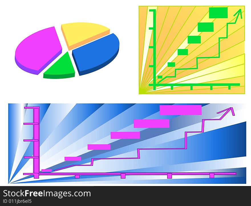 Business graphics in four color