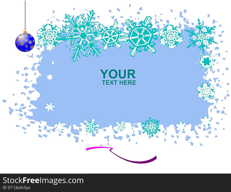 Christmas background with blank for  text