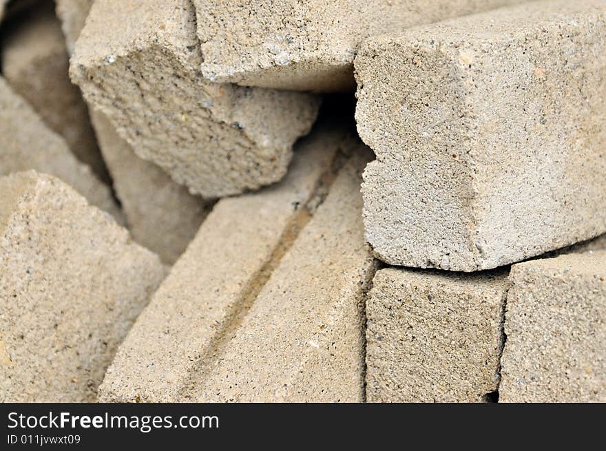 An image of a pile of bricks. An image of a pile of bricks