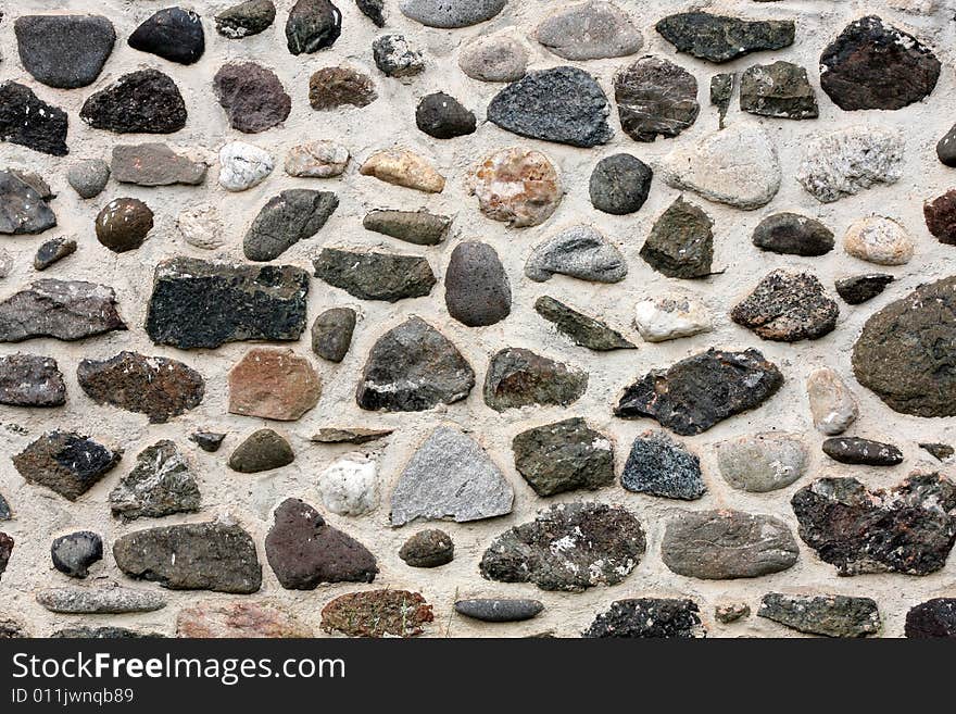 Details stone wall texture in close up