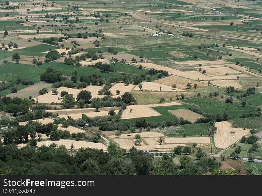 View of Lassithi plateau (Crete, Greece)