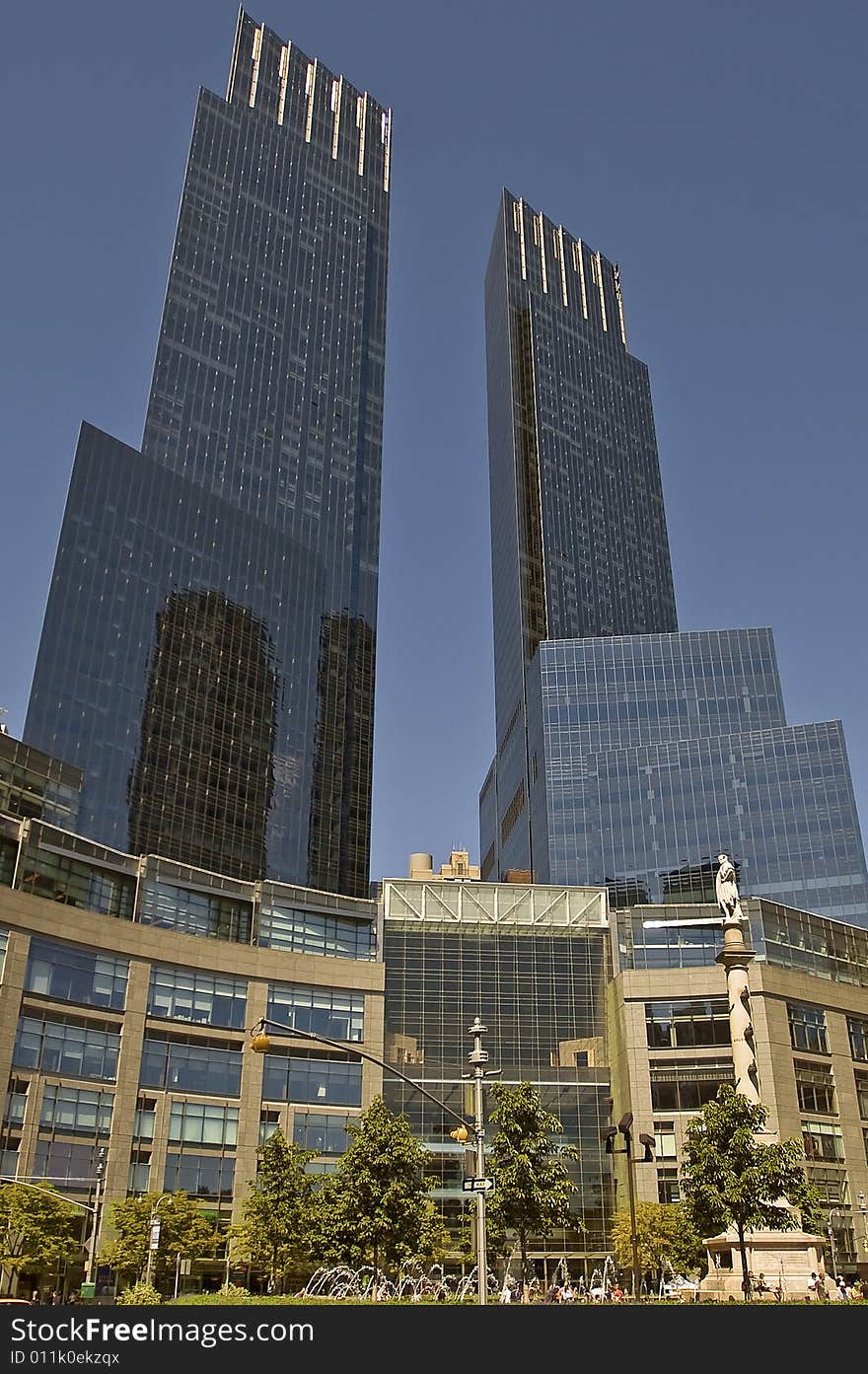 Office Buildings In New York at Columbus Circle