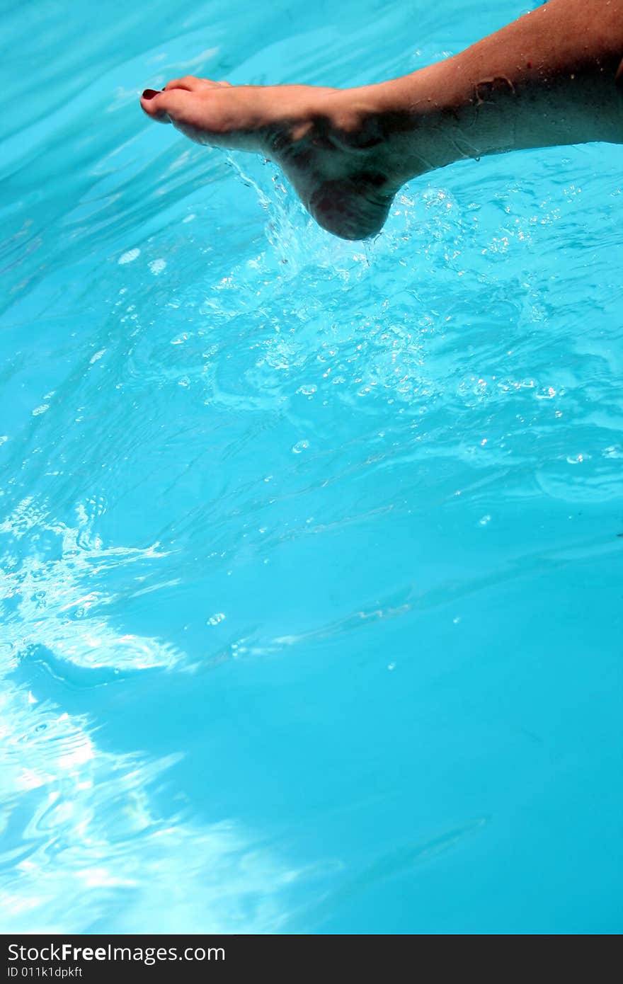 Relaxing by the pool on a Summer day