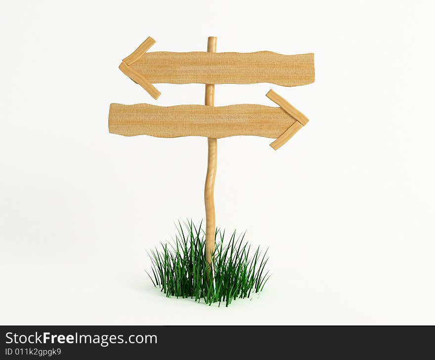 The conceptual image of a guide sign. The conceptual image of a guide sign