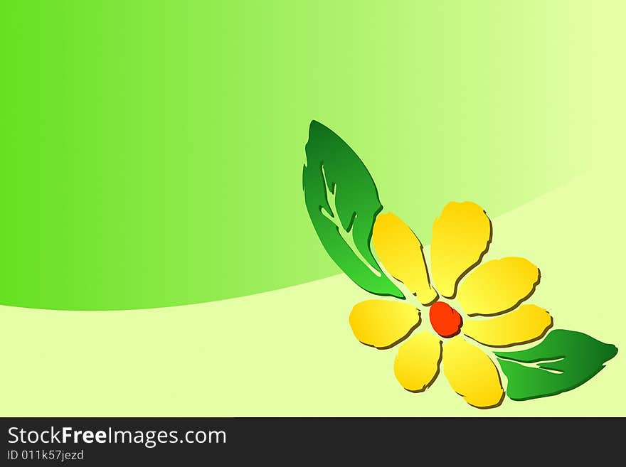 Vector illustration of a flower