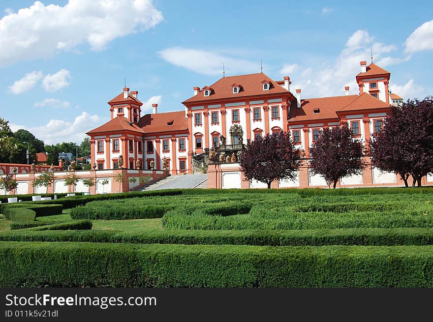 Troja Palace and garden in Czech Republic