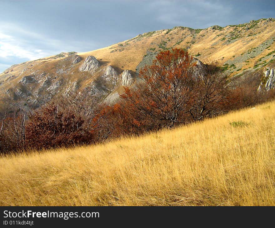 Mountain ridge in western Carpathians