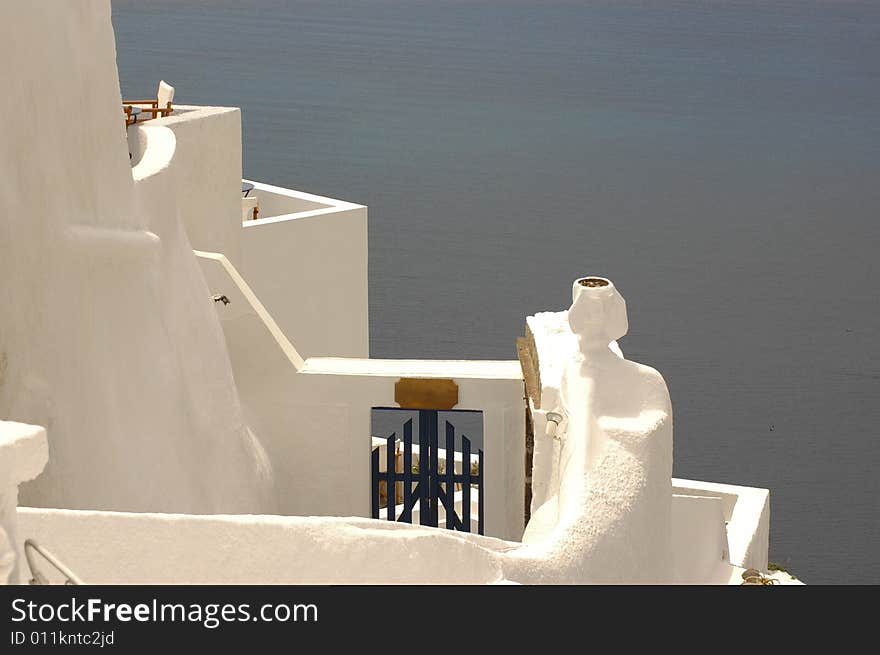 Whitewashed Santorini