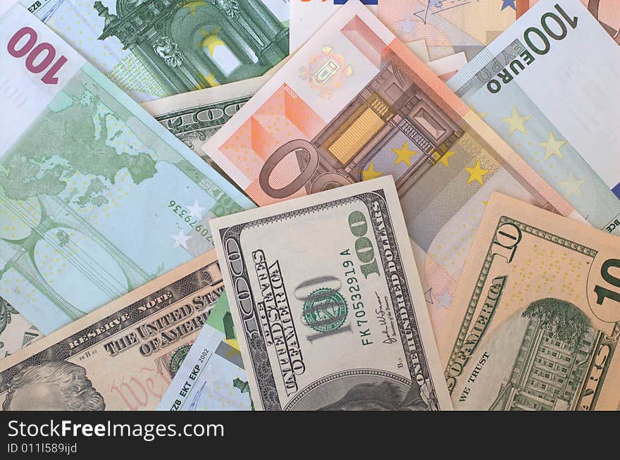 American and european paper money. American and european paper money