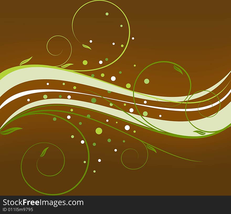 Floral abstract vector background illustration. Floral abstract vector background illustration