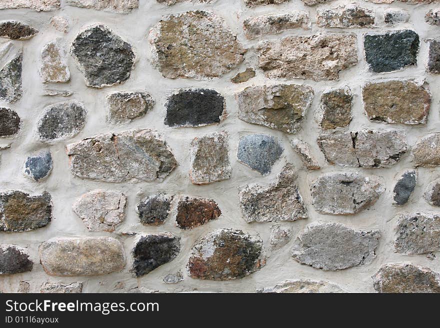 Details stone wall texture in close up