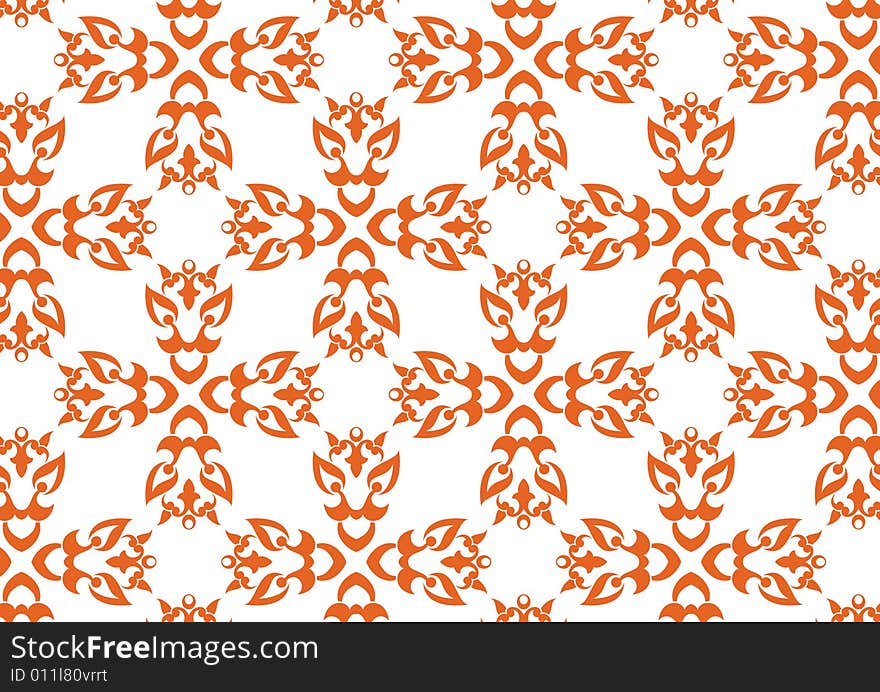 Ottoman style wallpaper pattern and shape