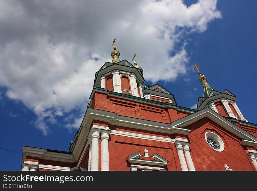 Fortress Kremlin walls in the town of Kolomna.