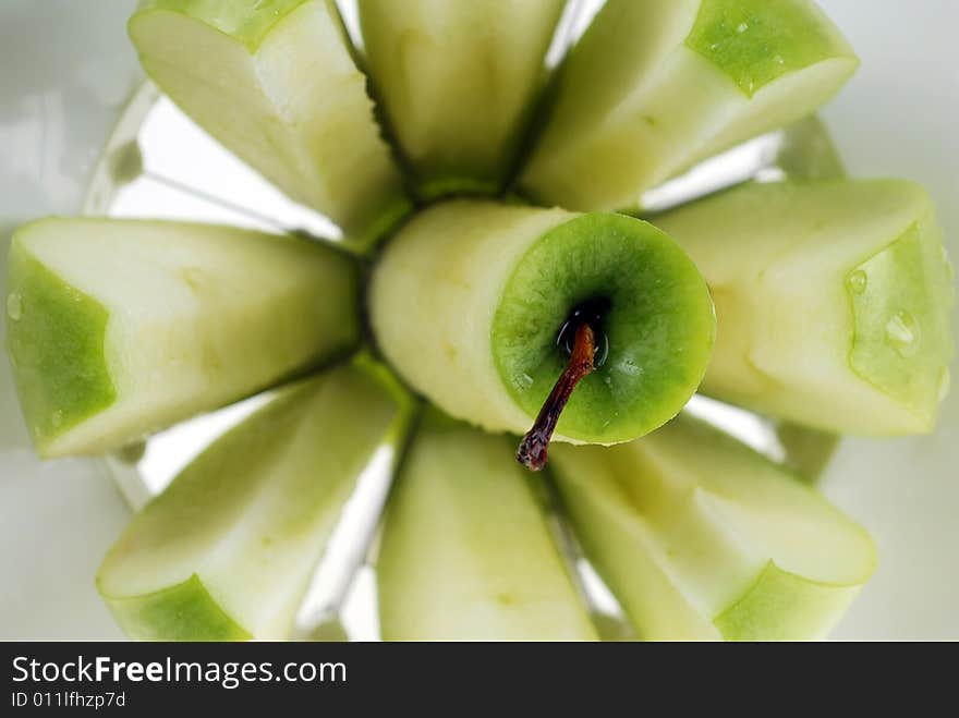 Green Apple slices