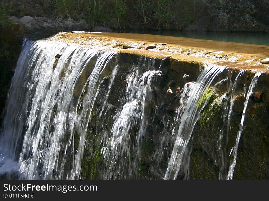 Beautiful waterfall, Seven falls, Colorado Springs, USA