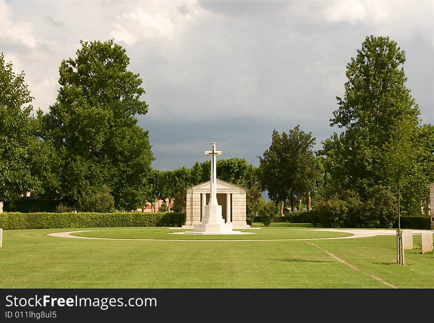 Photo of war cemetery near Assisi