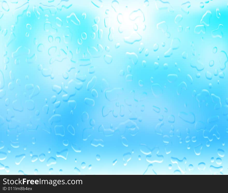 Aqua water drops