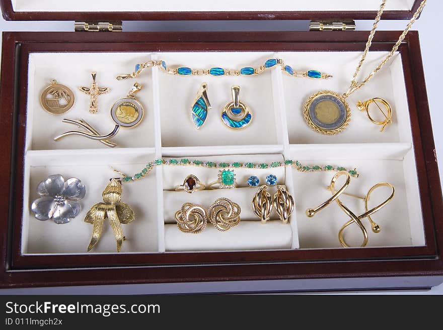 Many Pieces of Jewelry in Box