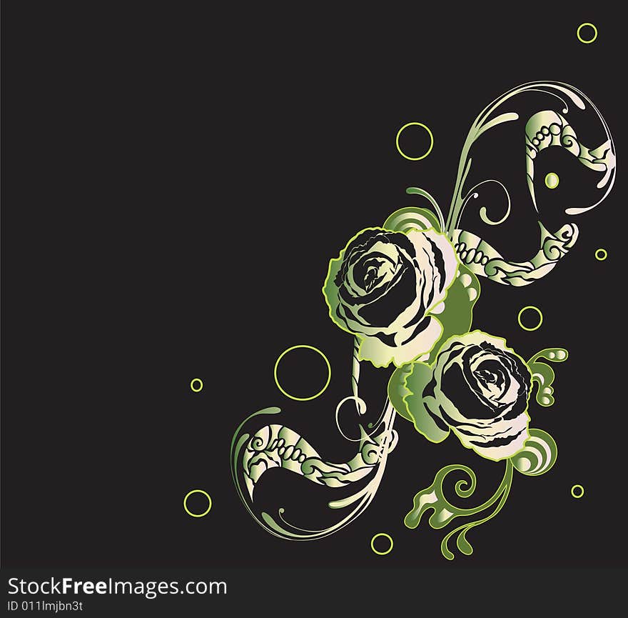 Illustration of a floral background. Illustration of a floral background