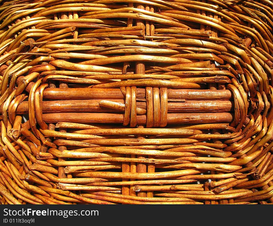 The texture of a wicker basket. The texture of a wicker basket