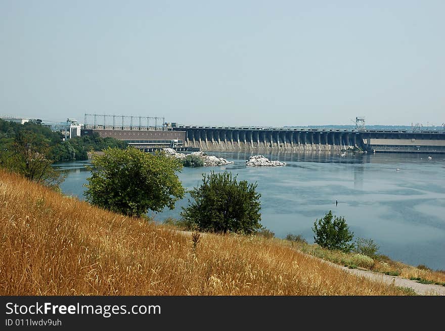 View of old hydroelectric power station