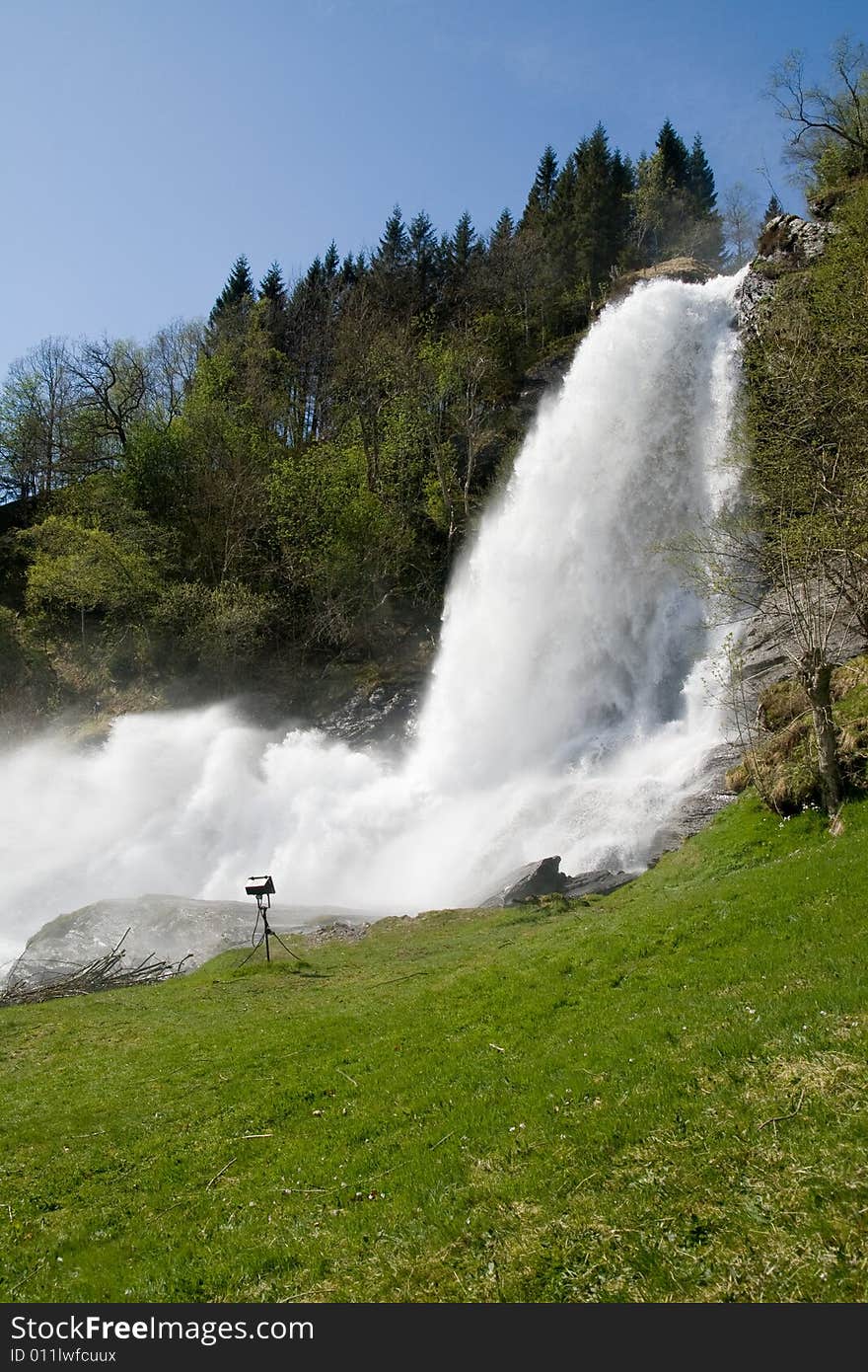 Steinsdalsfossen, Kvam, Hordaland,  Norway, Scandinavia. Steinsdalsfossen, Kvam, Hordaland,  Norway, Scandinavia