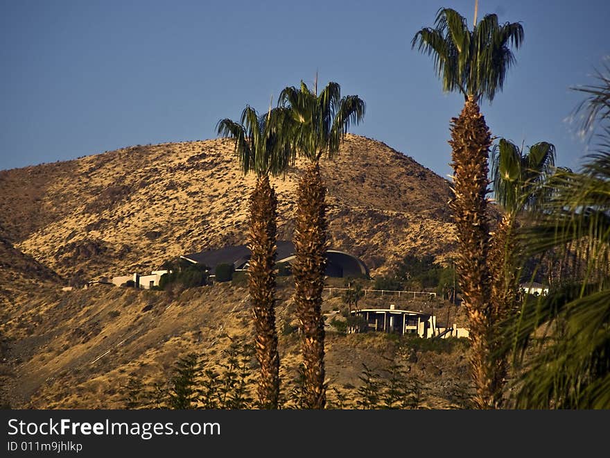 Houses on Hills-Palm Springs