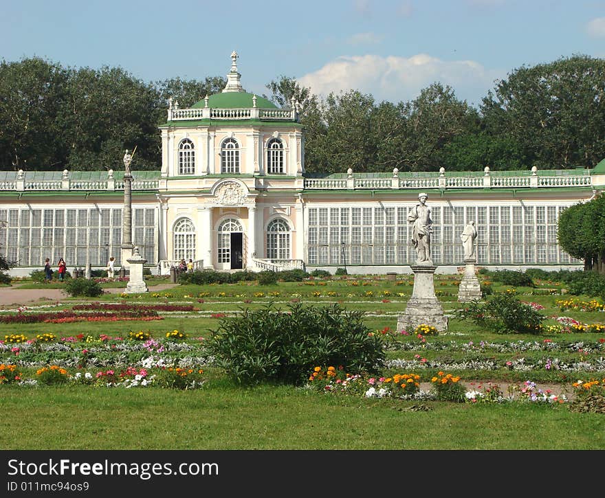 Greater stone greenhouse in ancient manor