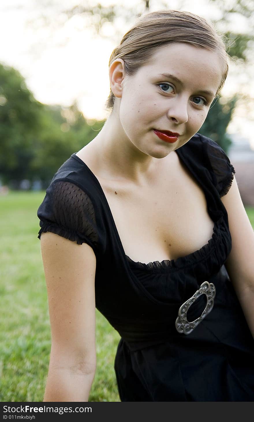 Portrait of beautiful smiling girl