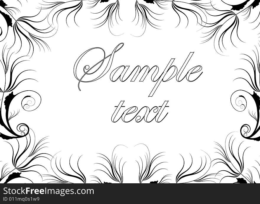 Black and white design ornament