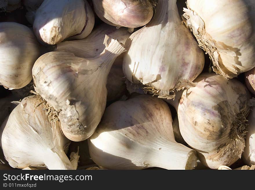 Photo of garlic cloves. Horizontally framed photo. Photo of garlic cloves. Horizontally framed photo.