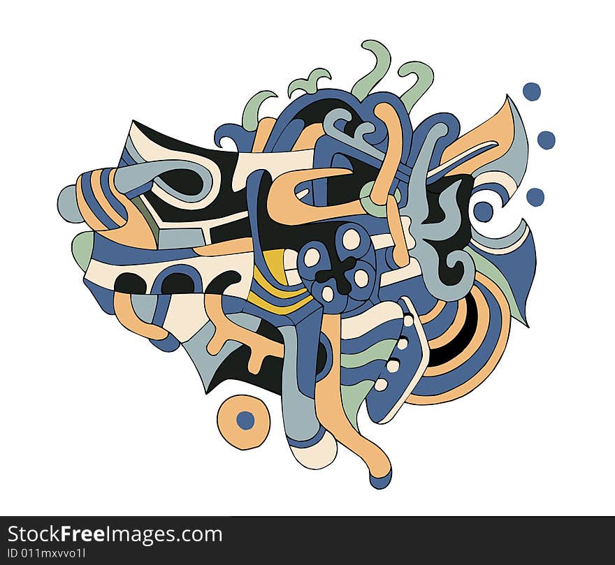 Vector element of design, abstraction image. Vector element of design, abstraction image