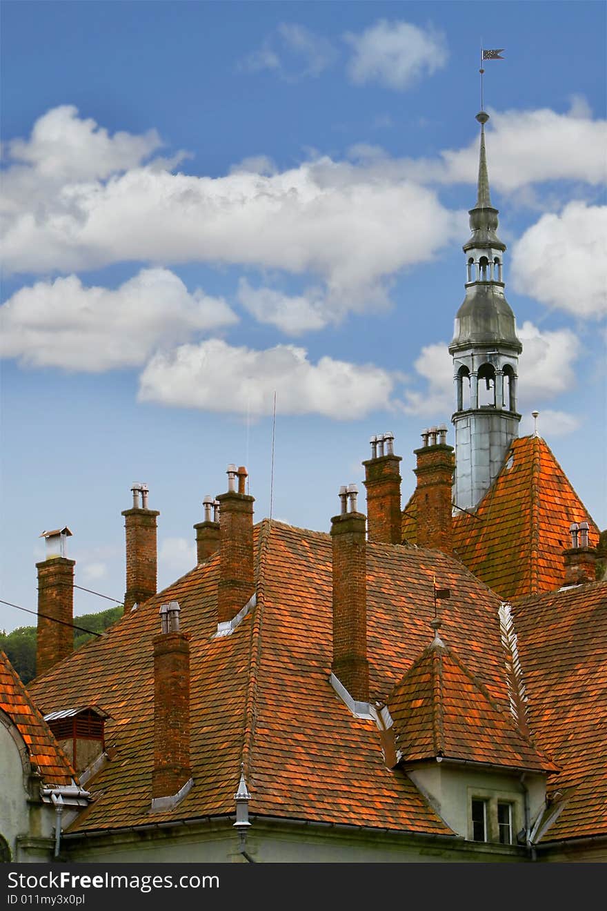 Medieval castle roof