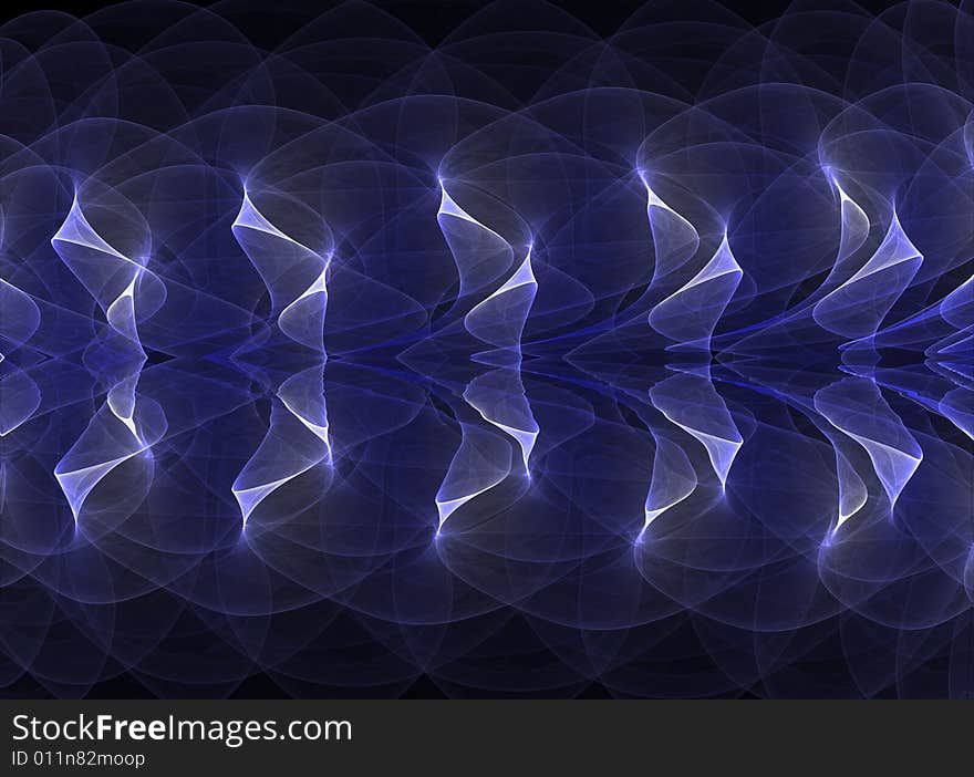 Abstract image in blue and black