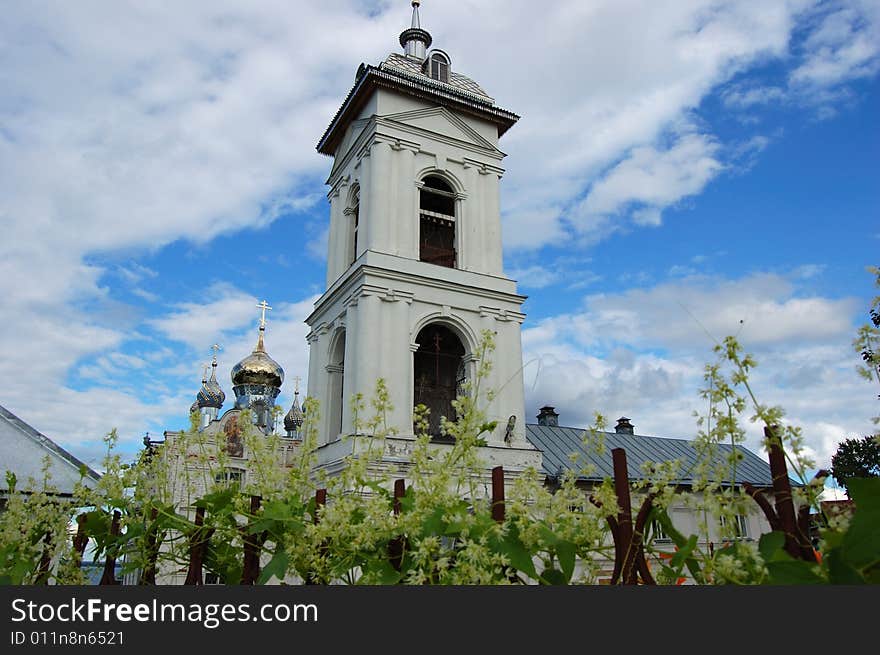 Belltower of old orthodox church