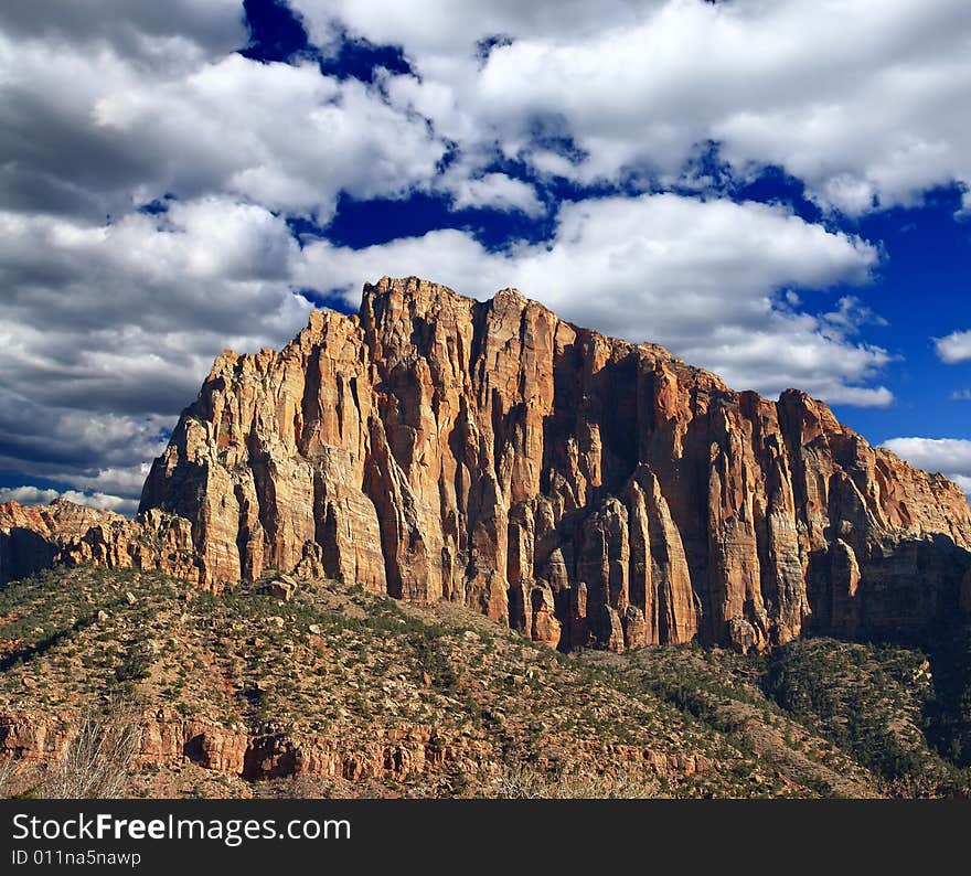 The Zion National Park in Utah USA