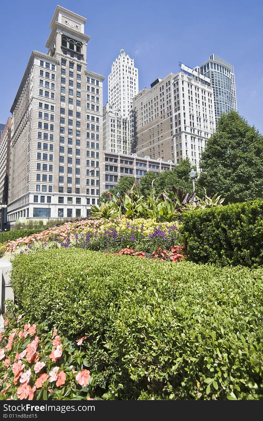 Buildings along Michigan Avenue