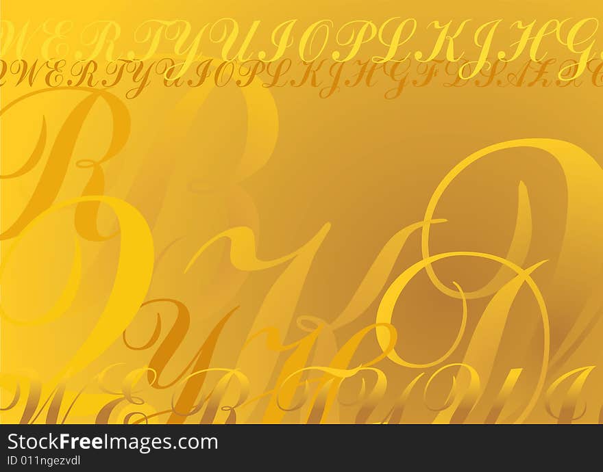 Abstract Letters background