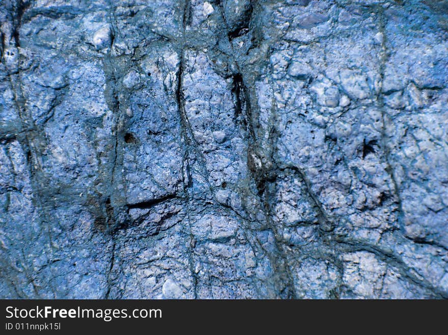 Texture Of A Blue Rock, Mineral Background.