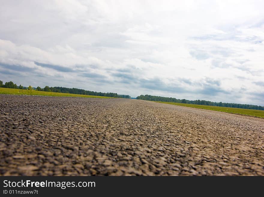 Sky and road