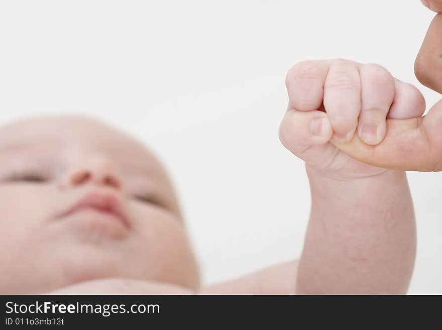 Mother s and baby s hands