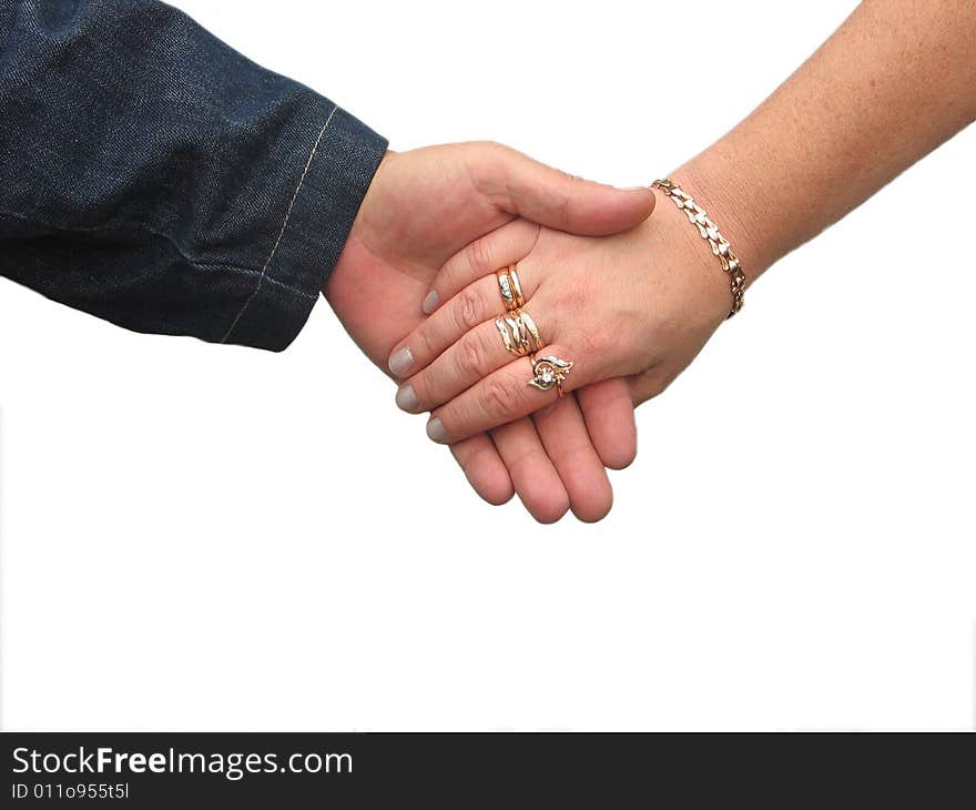 Hands, valuables, rings, man, woman, hand for a hand. Hands, valuables, rings, man, woman, hand for a hand