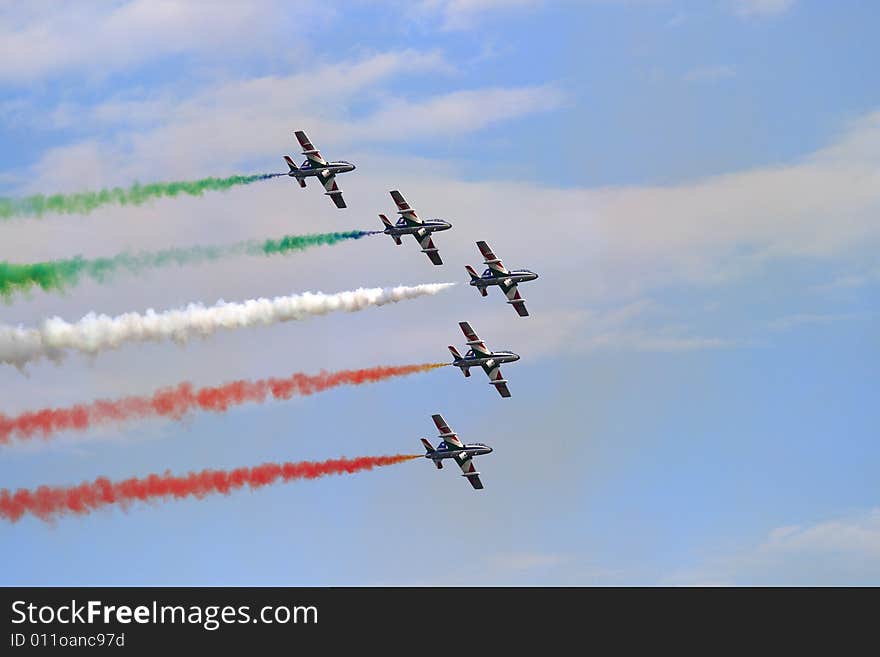 Frecce tricolori, Italian military squadron team