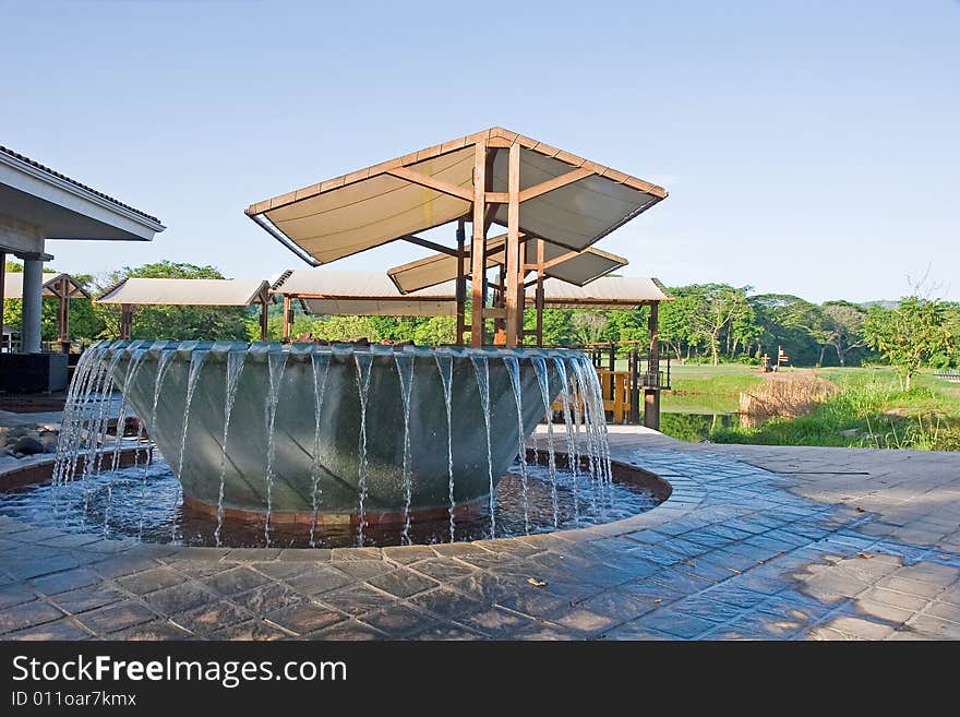 Fountain At Tropical Golf Course