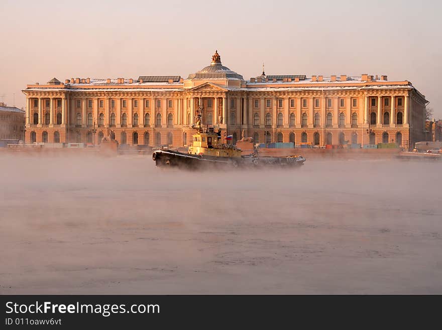 A river ice breaker