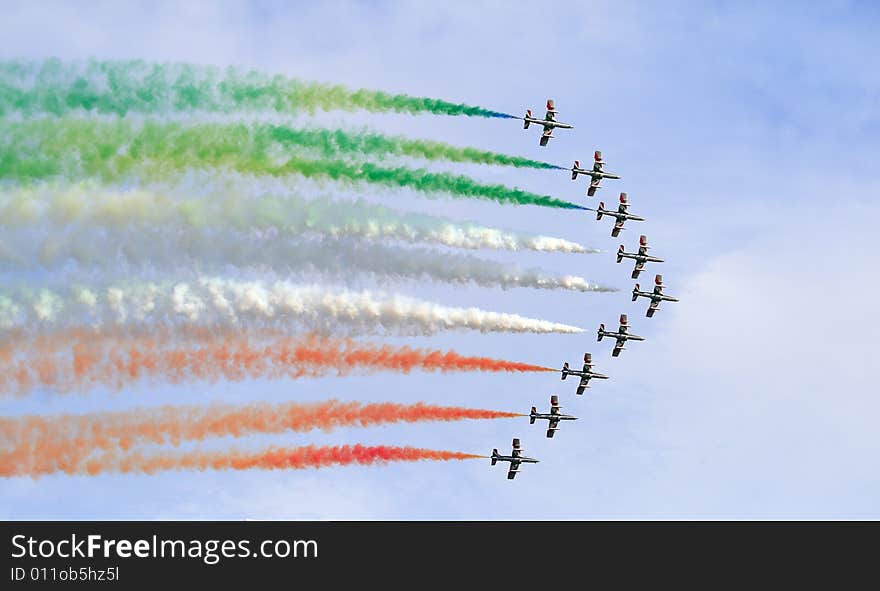 Frecce tricolori, Italian military squadron team