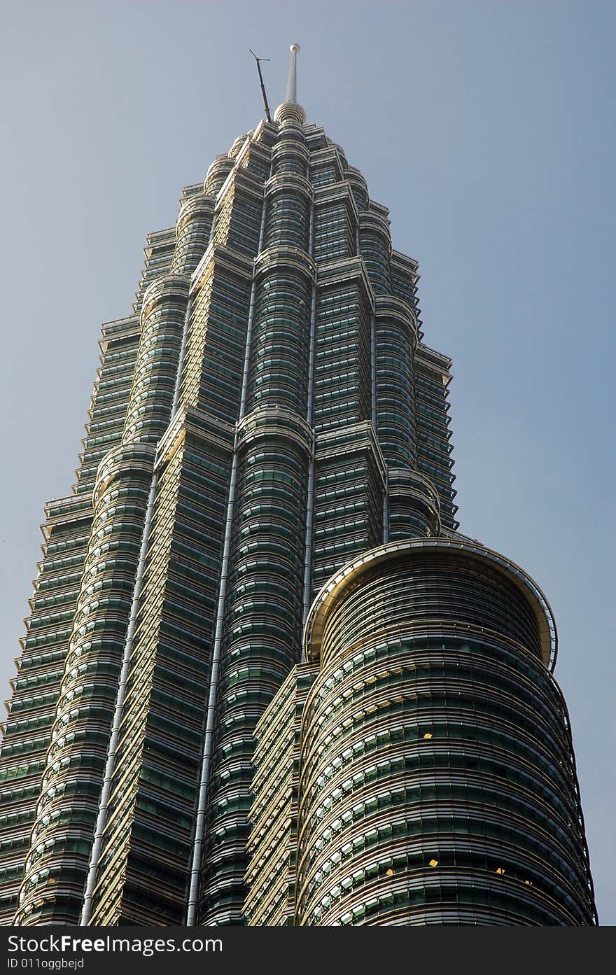 Petronas twin towers located at Kuala Lumpur, Malaysia.