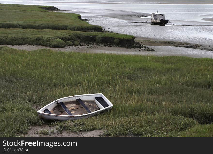 2 Boats At Low Tide