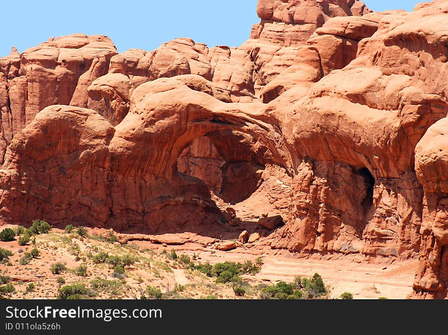 Alone Beneath the Arch, Arches National Park, Utah