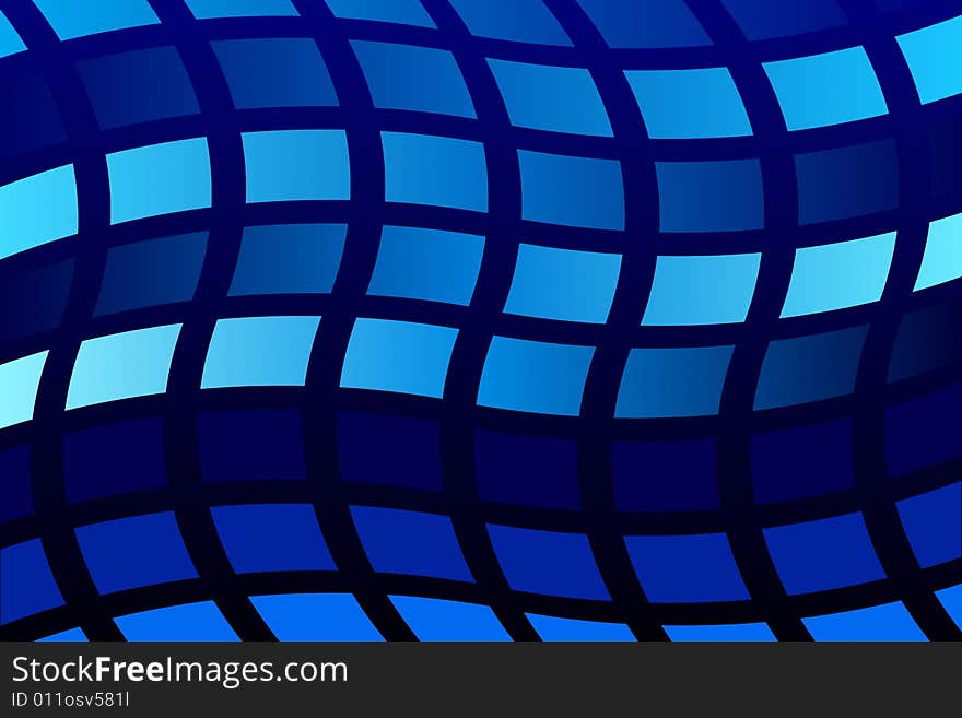 Vector illustration of Blue Pattern